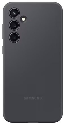 Ciemnoszare etui na telefon z trzema aparatami i logo Samsung.