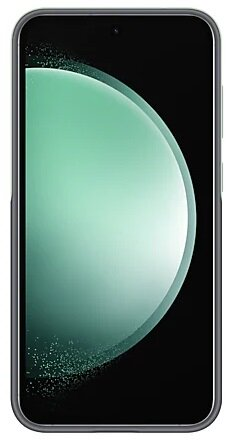 Smartfon z zielono-czarnym wyświetlaczem.