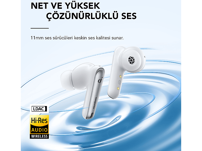 ANKER Soundcore Liberty 4 NC Bluetooth Kulak İçi Kulaklık Beyaz_5