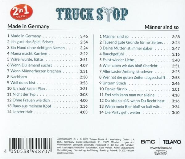CD mit deutschen Titeln. Das Cover zeigt Titel und Titelliste.