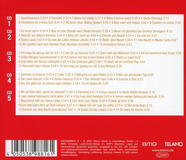 Rückseite eines CD-Covers mit Songtiteln und Credits.