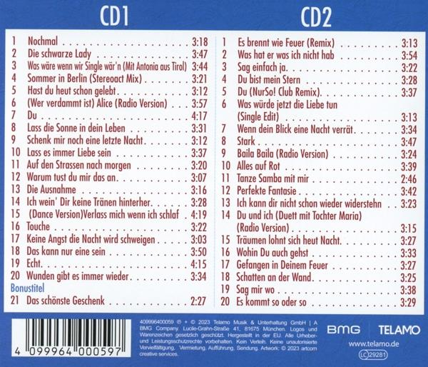 CD-Hülle mit Titelliste. Zwei CDs sind sichtbar.