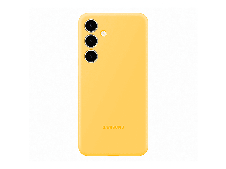 Samsung S24+ Silicone Case, Cover per Galaxy,Giallo