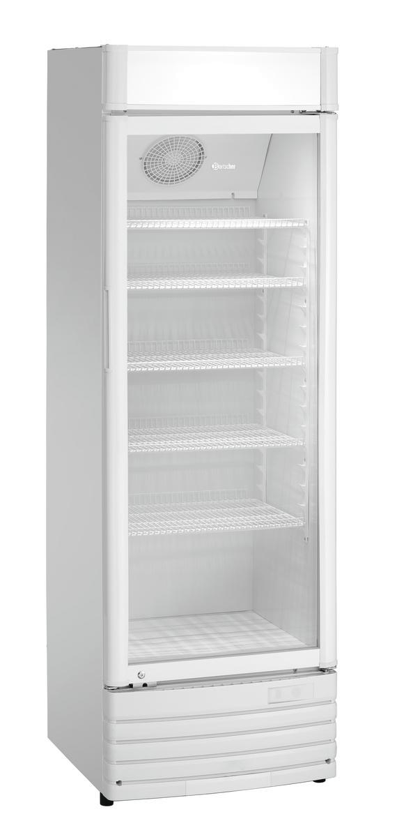 BARTSCHER 700811 302L WB Glastürenkühlschrank (388 l, D, 1845 mm hoch}, Weiß)