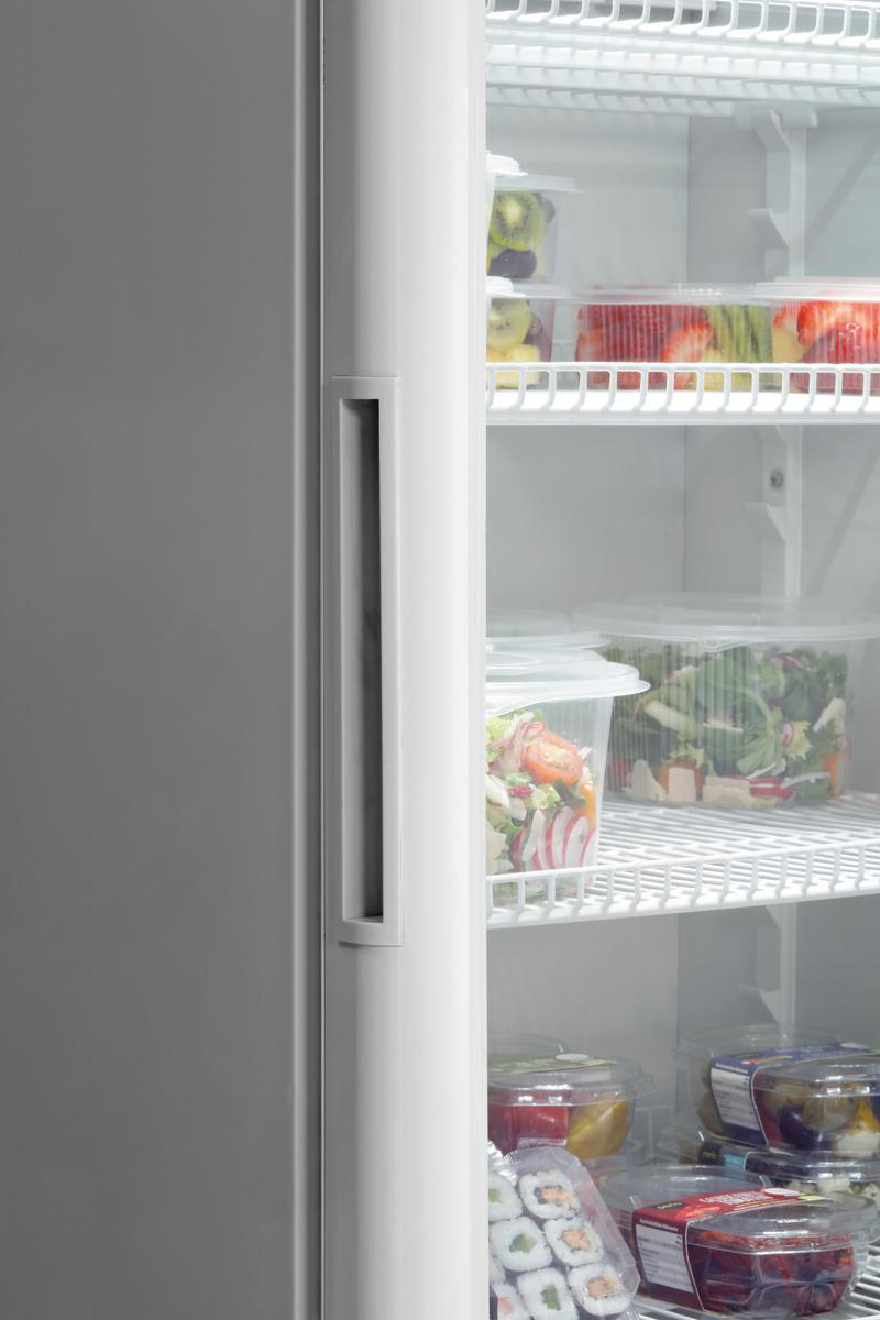 BARTSCHER 700811 302L WB Glastürenkühlschrank (388 l, D, 1845 mm hoch}, Weiß)