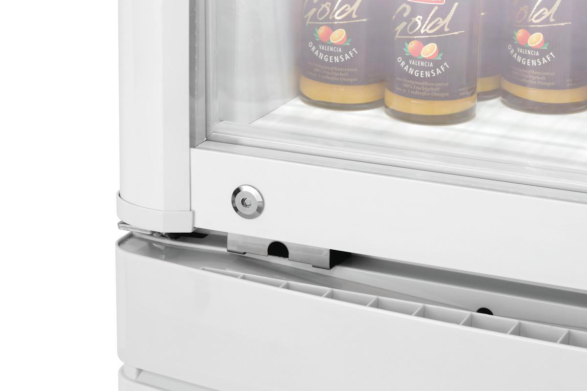 BARTSCHER 700811 302L WB Glastürenkühlschrank (388 l, D, 1845 mm hoch}, Weiß)