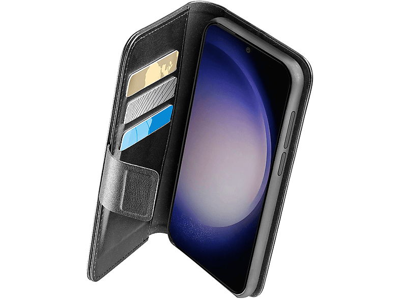 Cellularline Custodia a libro nera, Custodia A Libro per Galaxy S24+,Nero