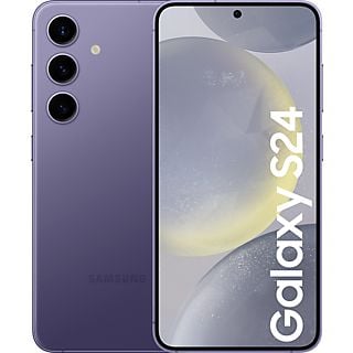 Móvil - Samsung Galaxy S24, Cobalt Violet, 128GB, 8GB RAM, 6.2" FHD+, con IA, Exynos 2400, 4000 mAh, Android 14