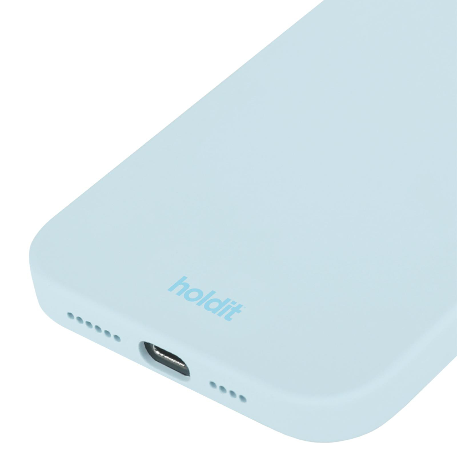 HOLDIT Silicone Case, Backcover, 14/13, Apple, iPhone Mineral Blue