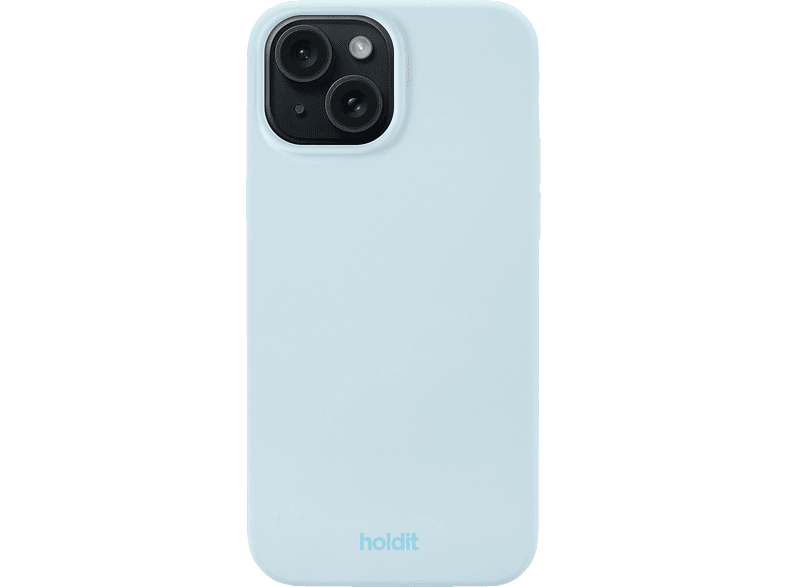 HOLDIT Silicone Case, Backcover, Apple, iPhone 15, Mineral Blue