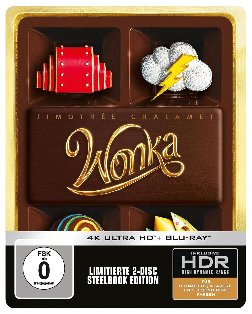 Wonka Exklusive Steelbookedition Blu-ray