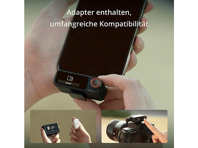 Thumbnail - DJI Mic 2 (2 Sender + 1 Empfänger Ladeschale) Mikrofon