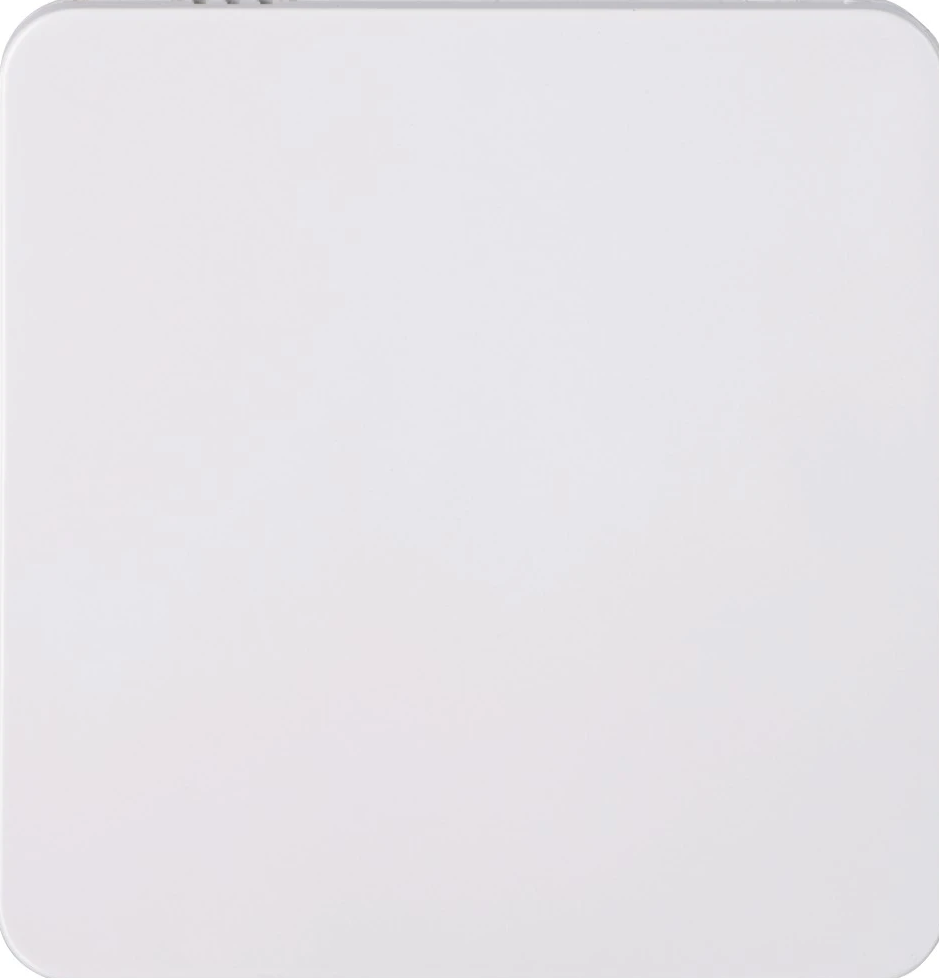 Superficie quadrata bianca con angoli arrotondati, isolata su sfondo bianco. Design minimalista.