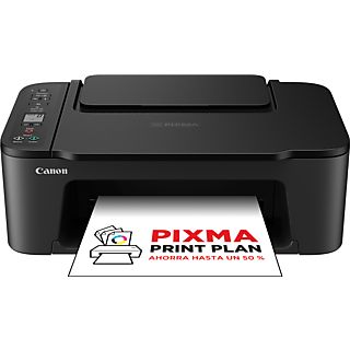 Impresora multifunción - Canon PIXMA TS3550i, Inyección tinta, 2 cartuchos FINE (negro y color), 7.7 ppm, WiFi, Compatible con PIXMA Print Plan, Negro