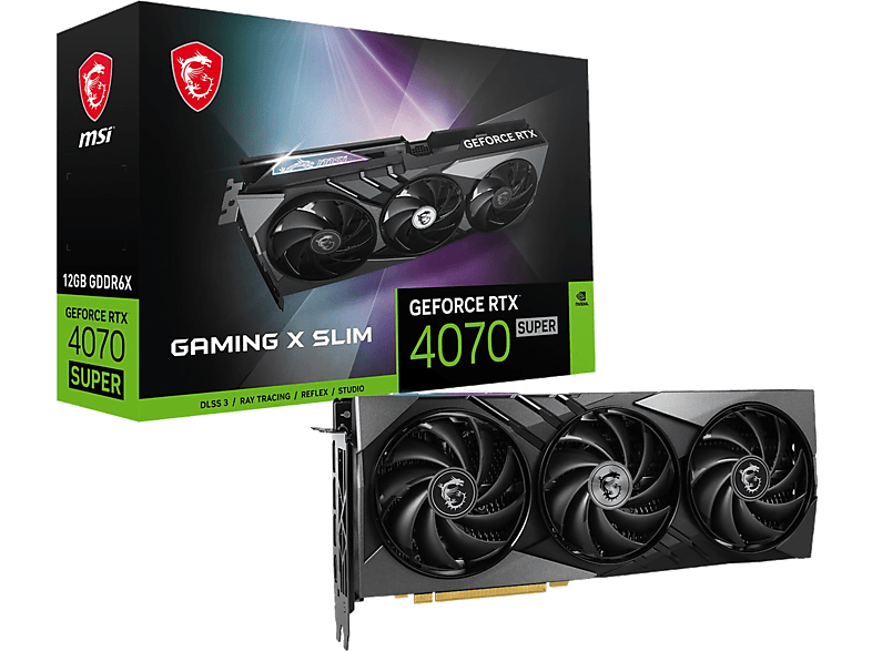 MSI GeForce RTX 4070 Super 12G Gaming X Slim 12GB 192B GDDR6X Ekran Kartı