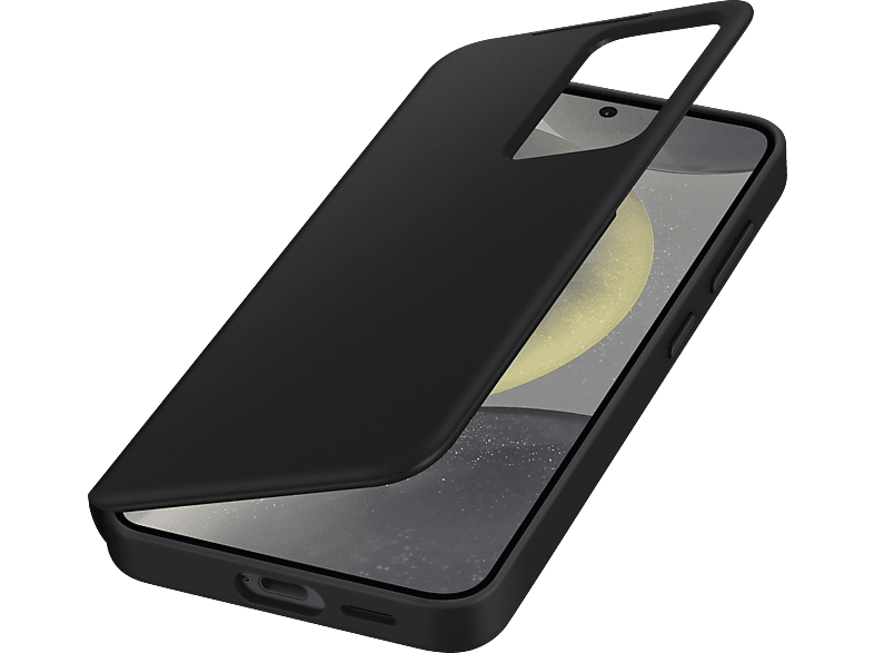 SAMSUNG Smart View Wallet Case, Bookcover, Samsung, Galaxy S24, Black Polyurethan, Polycarbonat, Thermoplastisches Polyurethan, Melaminharze