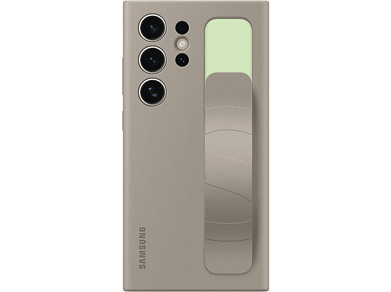 SAMSUNG Standing Grip Case, Backcover, Samsung, Galaxy S24 Ultra, Taupe