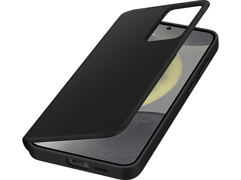 SAMSUNG Smart View Wallet Case, Bookcover, Samsung, Galaxy S24+, Black Polyurethan, Polycarbonat, Thermoplastisches Polyurethan, Melaminharze