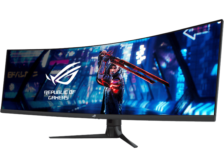 ASUS ROG Strix XG49WCR 49'' Ívelt DQHD 165 Hz 32:9 FreeSync VA LED Gamer monitor, fekete