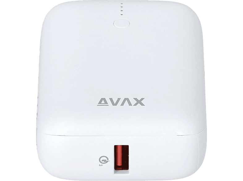 AVAX Mini gyorstöltő powerbank, 10 000 mAh, Type-C 20W, fehér (PB105W)