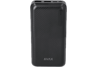 AVAX Lighty powerbank, 20 000 mAh, Type-C, fekete (PB201B)