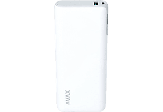 AVAX Vitality gyorstöltő powerbank, 20 000 mAh, PD/Type-C 65W+QC 18W, fehér (PB202W)