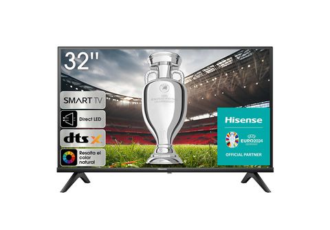 TV LED 32  Hisense 32A4BG, HD+, MediaTek MT9602, Smart TV, Audio DTS  Virtual X, Dolby Audio, Negro