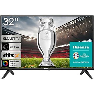 TV LED 32'' - Hisense 32A4K Smart TV HD, Modo juego, Modo deportes IA, DTS HD, Compartir en el televisor