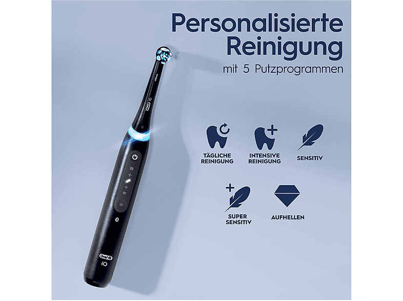 Thumbnail - ORAL-B iO 5 Elektrische Zahnbürste Matt Black, Reinigungstechnologie: Mikrovibrationen