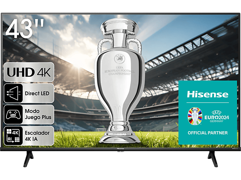 Pantalla 43 Vidaa, Hisense, 43a6kv, Smart Tv, 4k