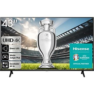 TV LED 43'' - Hisense 43A6K, Smart TV, UHD 4K, Dolby Vision, Modo juego Plus, DTS Virtual X, Control por voz