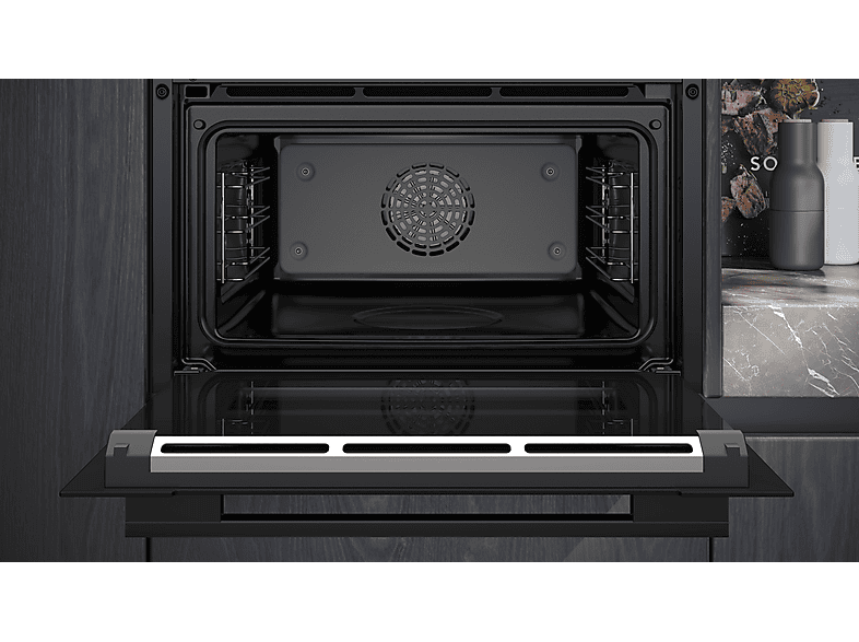 SIEMENS Dampfbackofen iQ700 "CS736G1B1" mit Teleskopauszug nachrüstbar