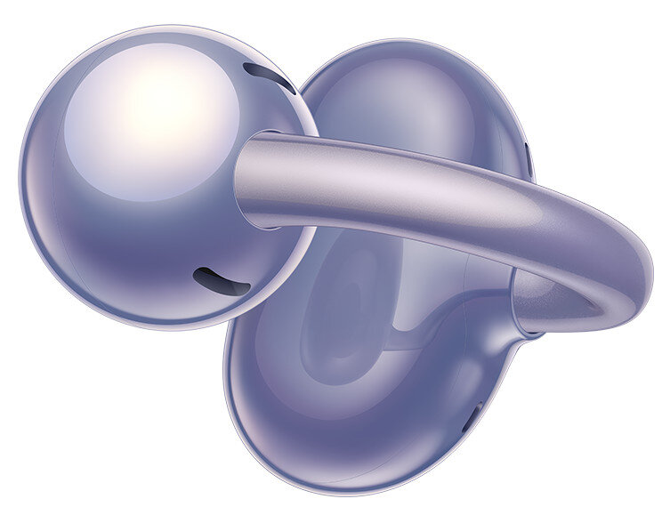 Dwa niebieskie, połączone, zaokrąglone kształty ze srebrnym środkiem na białym tle.