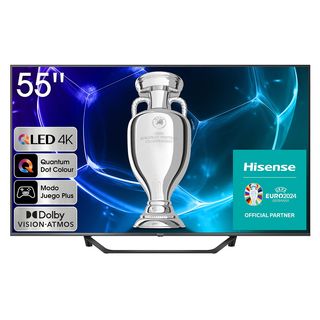 TV QLED 55" - Hisense 55A7KQ Smart TV UHD 4K, Quantum Dot Colour, Dolby Vision, Dolby Atmos, Modo juego plus, AirPlay, Control por voz