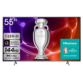 TV QLED 55'' - Hisense 55E7KQ PRO Smart TV UHD 4K, Quantum Dot Colour, Modo Juego 144Hz, Barra juegos, HDR total, Dolby Vision IQ & Atmos, Sonido 2.1