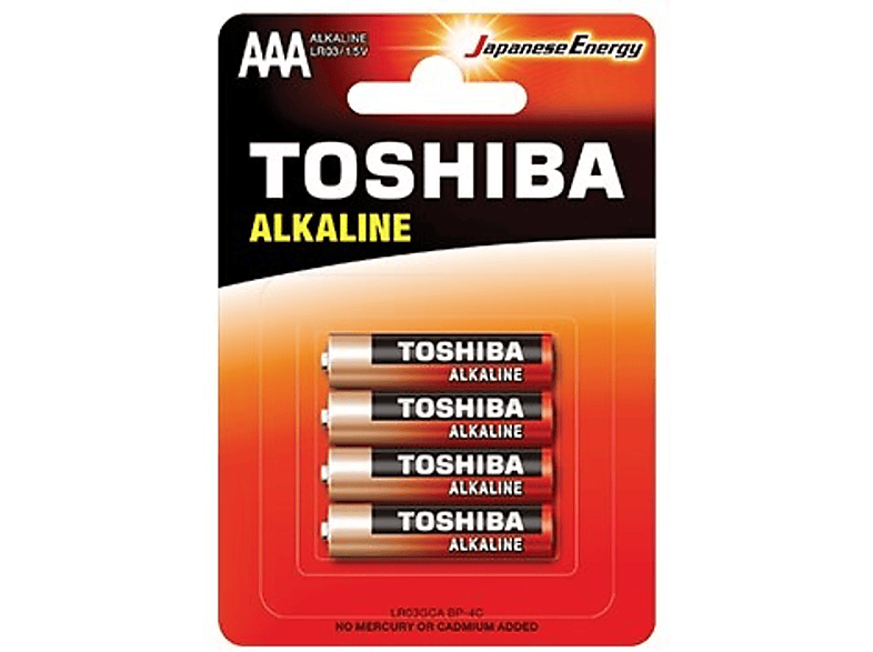Фото - Акумулятор / батарейка Toshiba Bateria alkaliczna  Entry Level AAA LR03GCA BP-4C 4szt. 