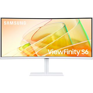 SAMSUNG ViewFinity S6 LS34C650TAU - Monitor, 34 ", UWQHD, 100 Hz, Weiss
