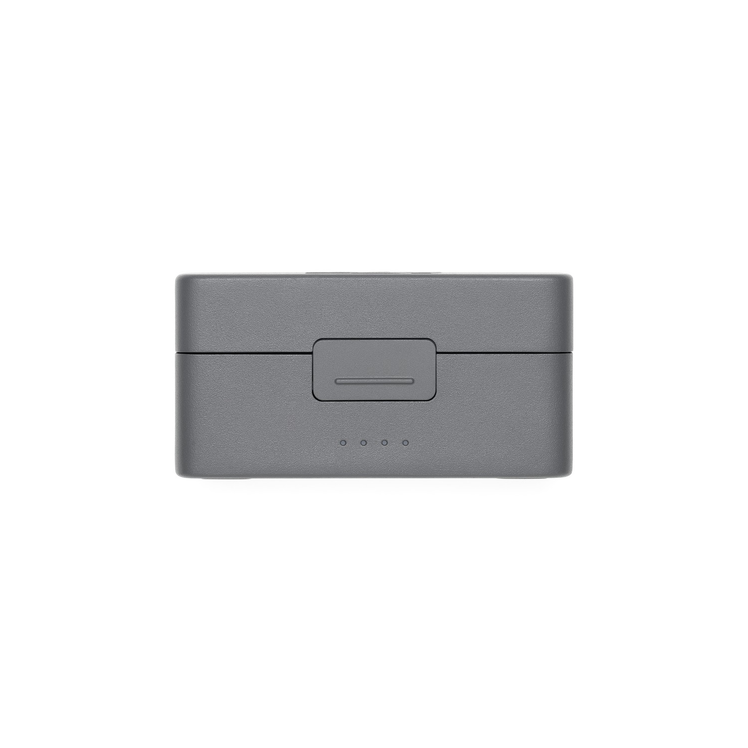 A gray, rectangular device with a sliding cover and four indicator lights. 