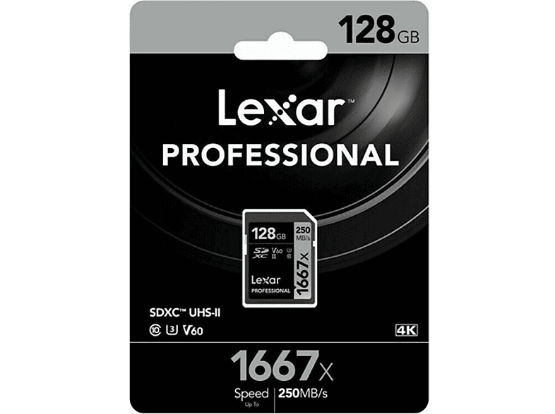 LEXAR 128GB Professional 1667x SDXC™ UHS-II, 250MB/s okuma 90MB/s yazma C10 V60 U3 Hafıza Kartı_2