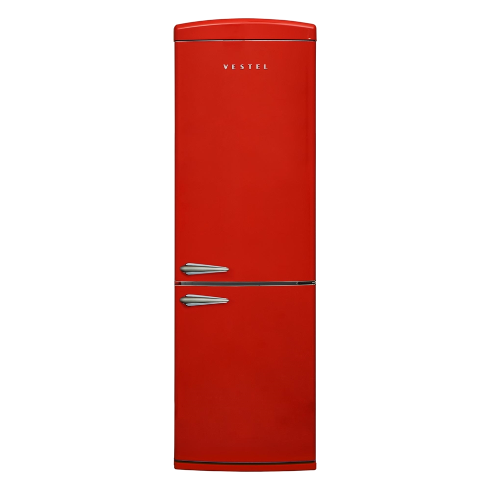 Retro NFK37211 E Enerji Sınıfı 330 L No-Frost Alttan Donduruculu Buzdolabı Kırmızı