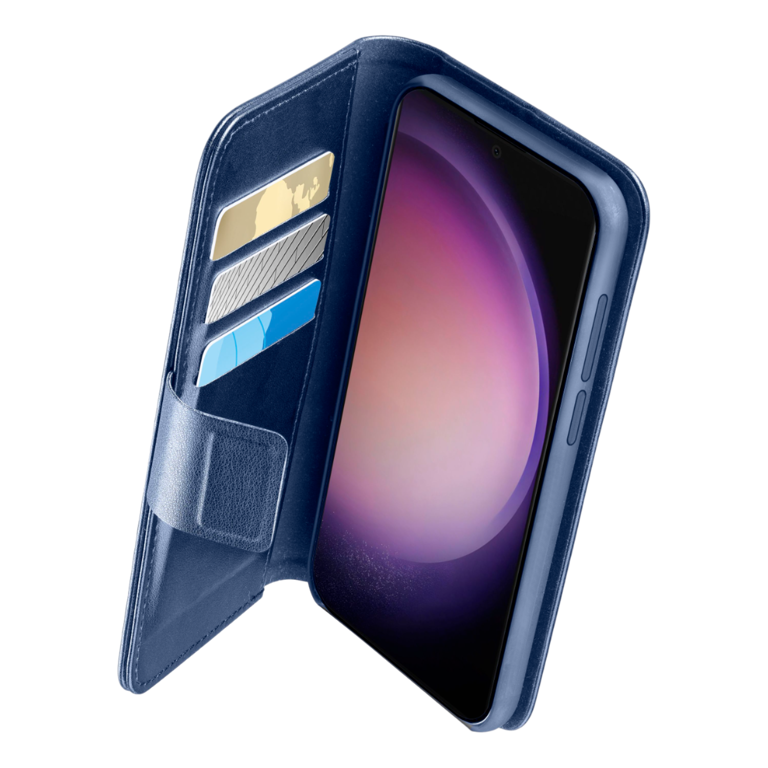 Cellularline Book Agenda Case Voor Samsung Galaxy S24 Ultra Blauw
