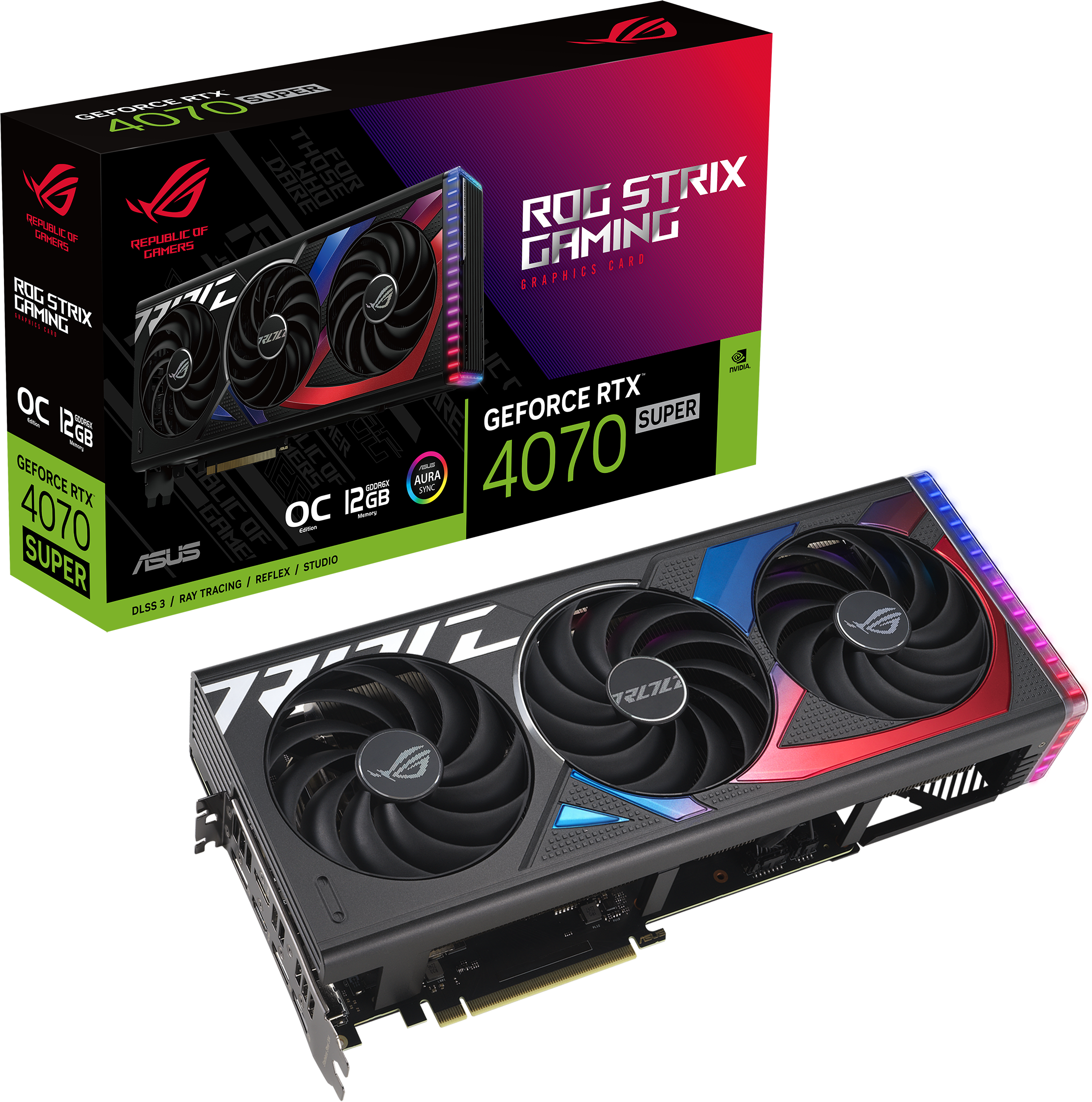 ASUS ROG STRIX GeForce RTX 4070 SUPER 12GB OC Edition Grafikkarte