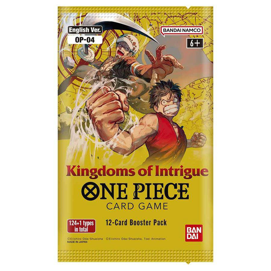of (OP-04) BANDAI - Game Booster (Einzelartikel) Piece Sammelkartenspiel Kingdoms One Card Intrigue
