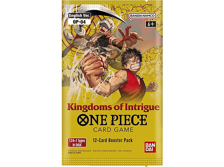 BANDAI One Piece Card Game - Kingdoms of Intrigue Booster (OP-04) (Einzelartikel) Sammelkartenspiel