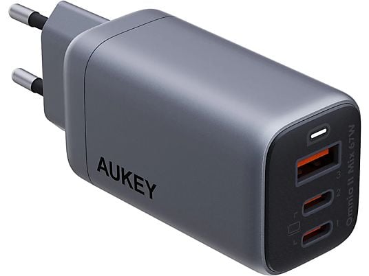 AUKEY OmniaMix II - Chargeur mural (Argent)