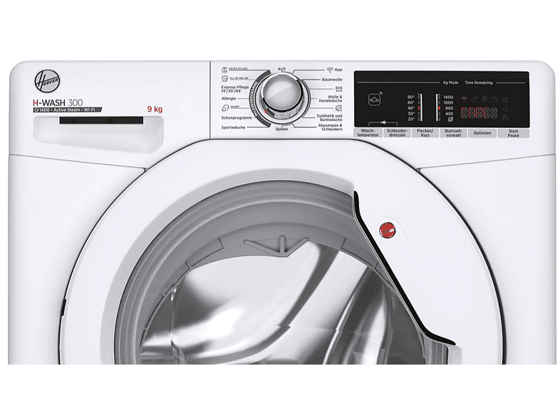 Hoover H3WOSQ495TA4-84 H-wash 300 lite Waschmaschine (9 kg, 1351 U/Min., B, Frontlader) — Foto 3 von 5