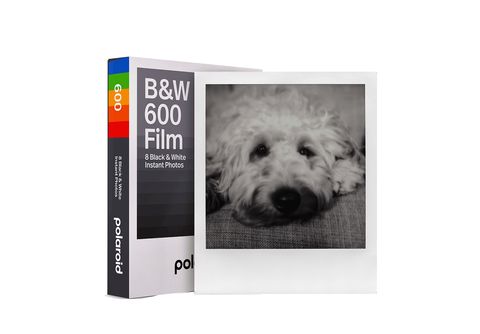 Papel fotográfico  Polaroid B&W 600 Film, Pack de 8, Para Polaroid 600,  Gris