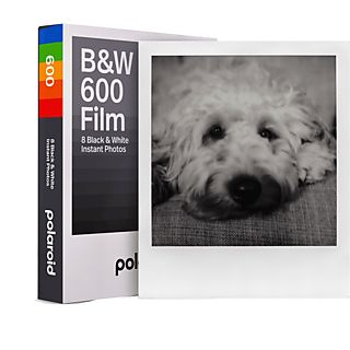 Papel fotográfico - Polaroid B&W 600 Film, Pack de 8, Para Polaroid 600, Gris