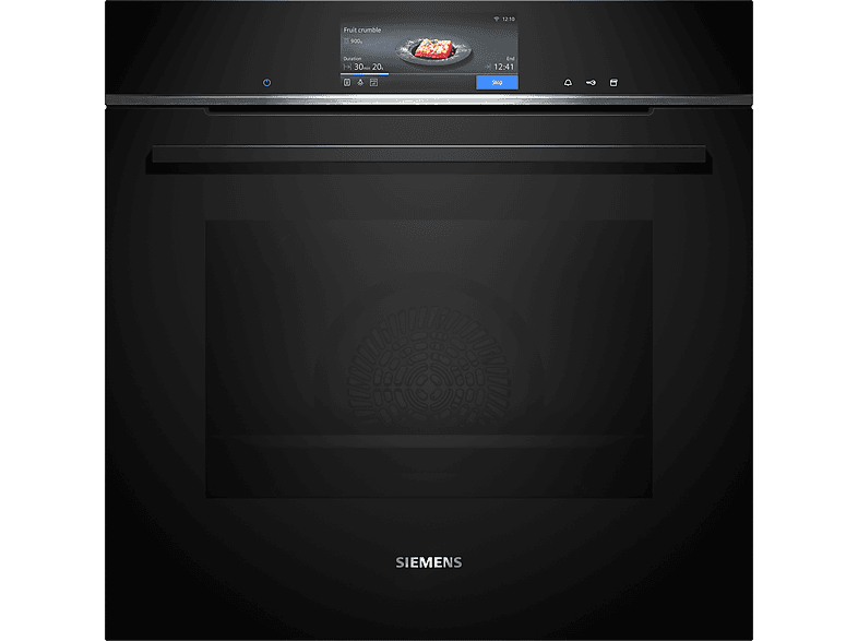 Siemens HS758G3B1 iQ700, Backofen mit Backofenassistenten und Sprachsteuerung (71 l, Schwarz, 594 mm breit, A+, mit Dampfgarfunktion)