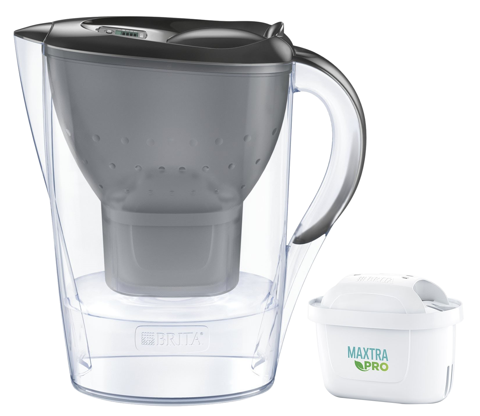 BRITA Marella Cool vízszűrő kancsó, 2.4 l, Maxtra PRO filterrel, szürke (BR1052794)